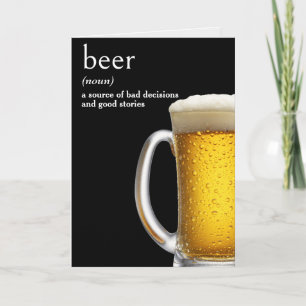 Cartão Caneca de cerveja de aniversário