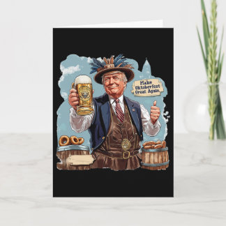 Cartão Caneca de Cerveja Trump Faça Grande Novamente 