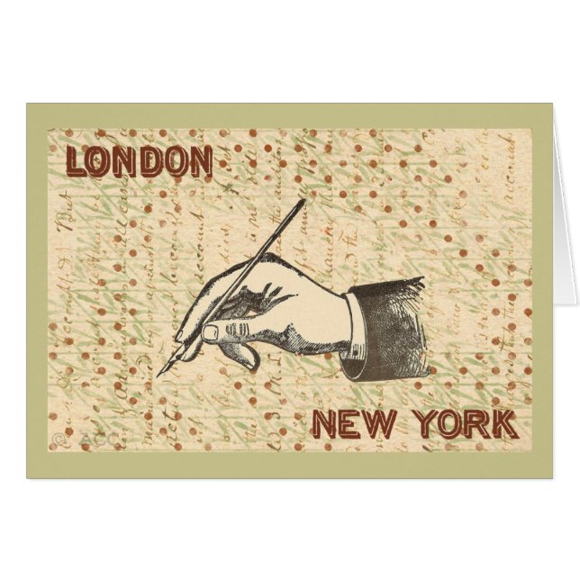 Cartão Caneta de retenção da mão (Frente Horizontal)