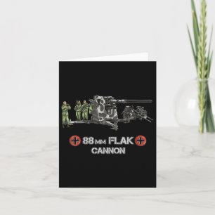 Cartão Canhão Flak Anti Tanque Anti Aéreo alemão de 88mm