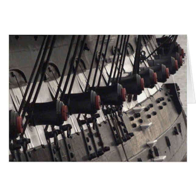 Cartão Canhões de estibordo da Constituição dos EUA (Frente Horizontal)