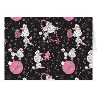 Cartão Caniches que decoram a versão nova