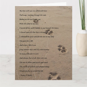 Cartão Canine Sympathy Card