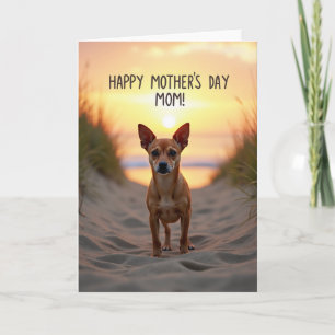 Cartão Canino do Dia das Mães Quente