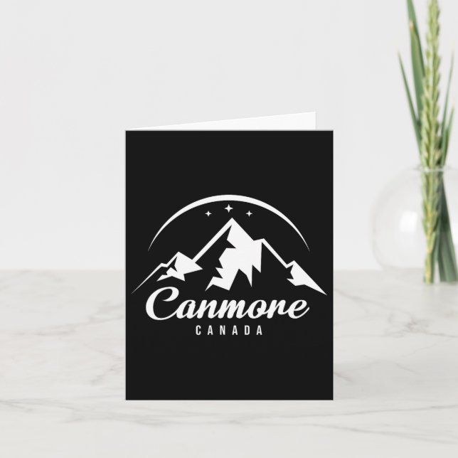 Cartão Canmore Canada Ski Resort Skiting Snowboard (Frente)