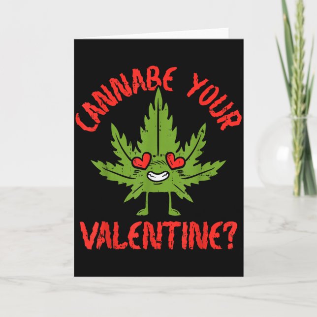 Cartão Cannabe seu namorado maconheiro  (Frente)