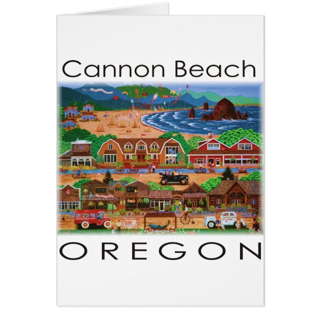 Cartão Cannon Beach ~ Oregon (Frente)