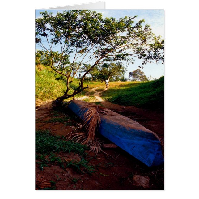 Cartão Canoa Azul e Tino, também (Frente)