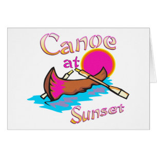 Cartão Canoa de acampamento