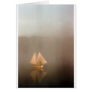 Cartão Canoa de Velas Duplas