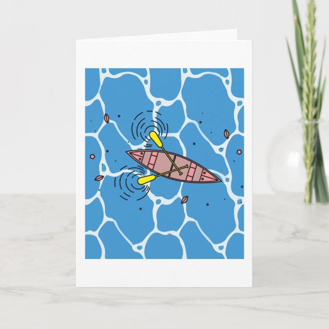 Cartão Canoar Reto Nature Water (Frente)