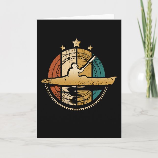 Cartão Canoar Retro (Frente)