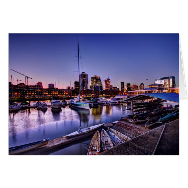 Cartão Canoas Al Atardecer - Canoas No Sunset (Frente Horizontal)