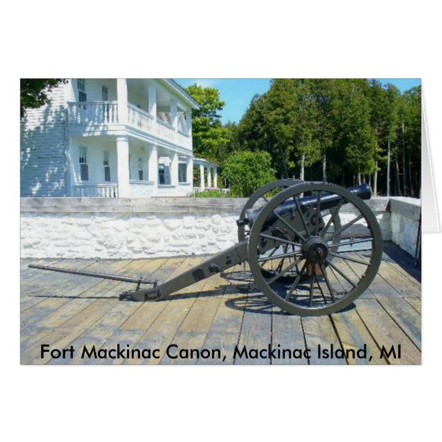 Cartão Canon em Fort Mackinac (Frente Horizontal)