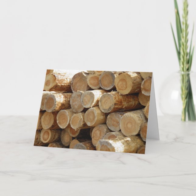 Cartão Can't see the wood... (Frente)