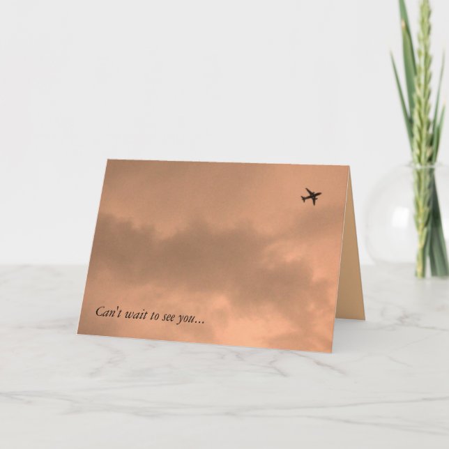 Cartão Can't wait to see you... (Frente)