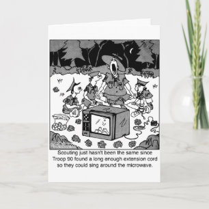 Cartão Cantando ao redor do micro-ondas