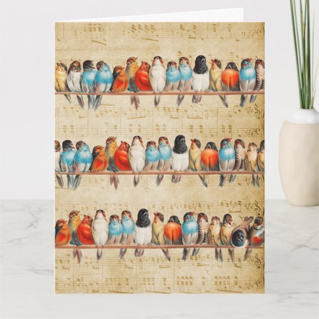 Cartão Cantando e Chilreando     (Frente)