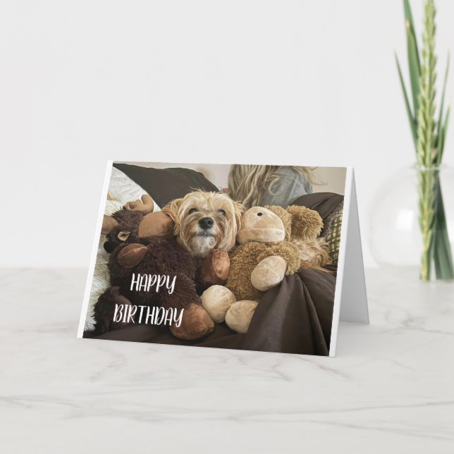 CARTÃO CANTANDO *FELIZ ANIVERSÁRIO* SÓ PARA *VOCÊ* (Frente)