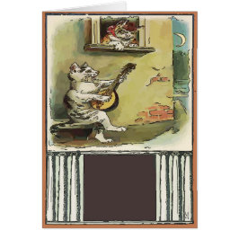 Cartão Cantando Gato