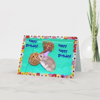 Cartão Cantando Hamster-Gram Birthday Deseja