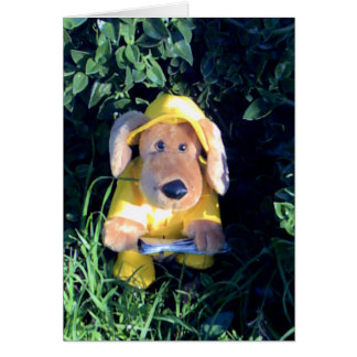 Cartão Cantando na chuva