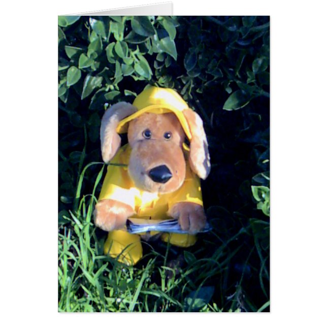 Cartão Cantando na chuva (Frente)