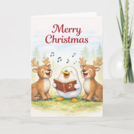 Cartão Cantando o caminho todo... Feliz Natal