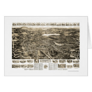 Cartão Cantão, mapa panorâmico das MÃES - 1918