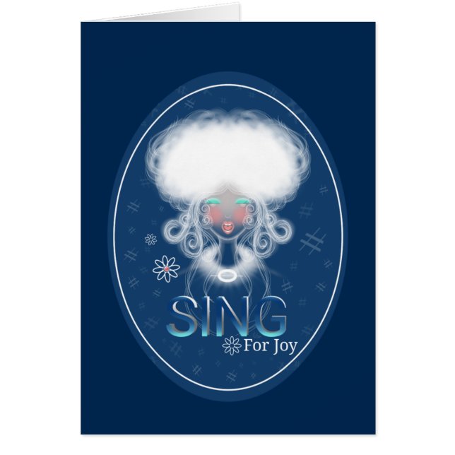 Cartão Cante para a alegria (Frente)