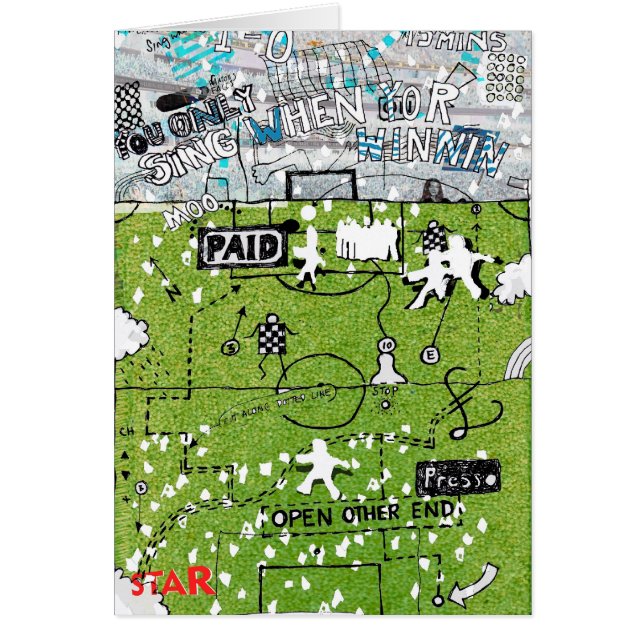 Cartão Cante quando winnin do yor (Frente)