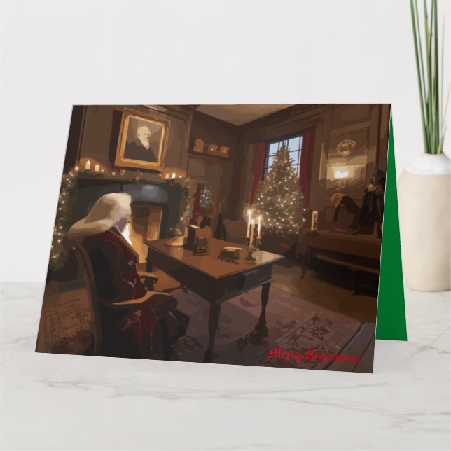 Cartão Cantinho Aconchegante do Papai Noel (Frente)