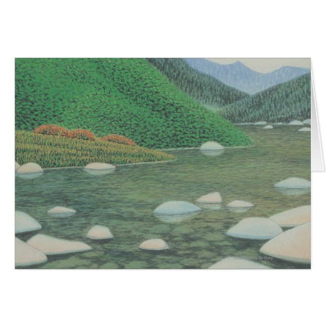 Cartão Canto Silencioso em Moutain (Frente Horizontal)