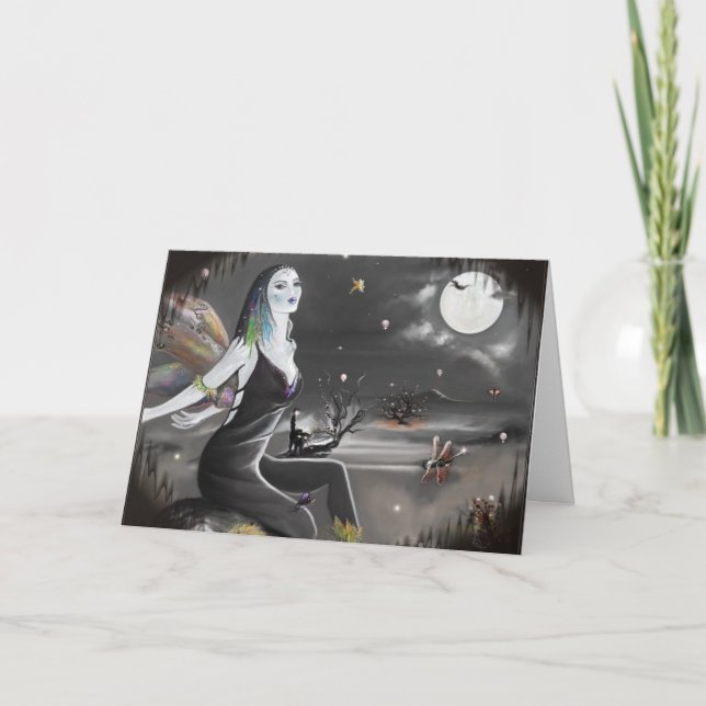 Cartão Cantor de Lua. (Frente)