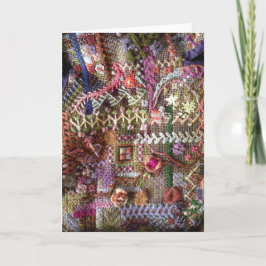 Cartão Canvas work greeting card