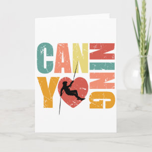 Cartão Canyonering I Love Canyoning Rappelling Lover
