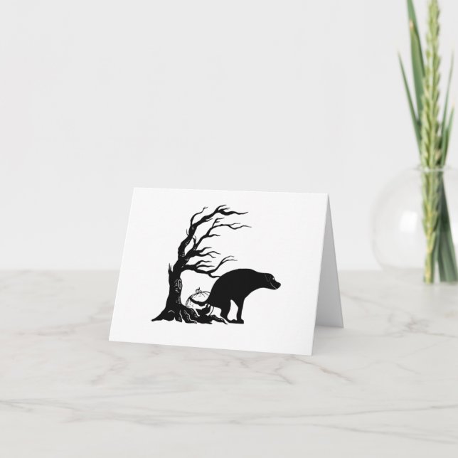 Cartão Cão Assustador do Halloween (Frente)