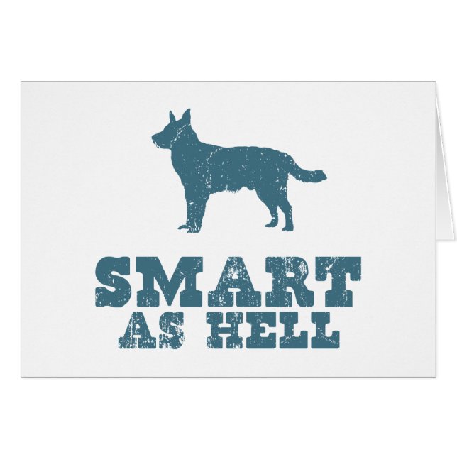 Cartão Cão australiano do gado (Frente Horizontal)