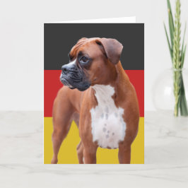 Cartão Cão-boxer