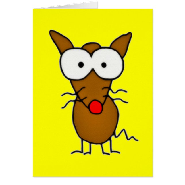 Cartão Cão Cartoon (Frente)