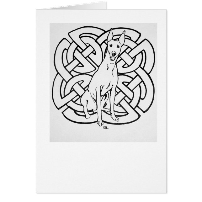 Cartão Cão celta de Gelert (Frente)