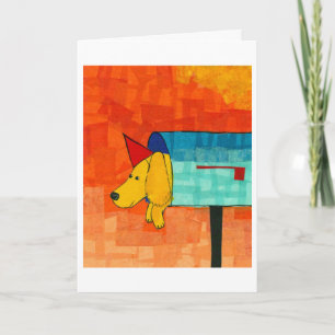 Cartão Cão da caixa postal