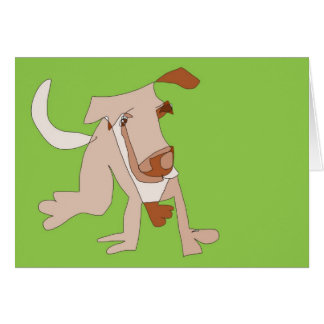 Cartão Cão de Brown