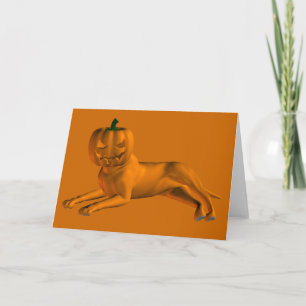 Cartão Cão de Halloween