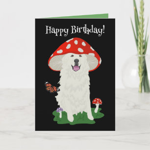 Cartão Cão de Montanha Great Pyrenees de Aniversário