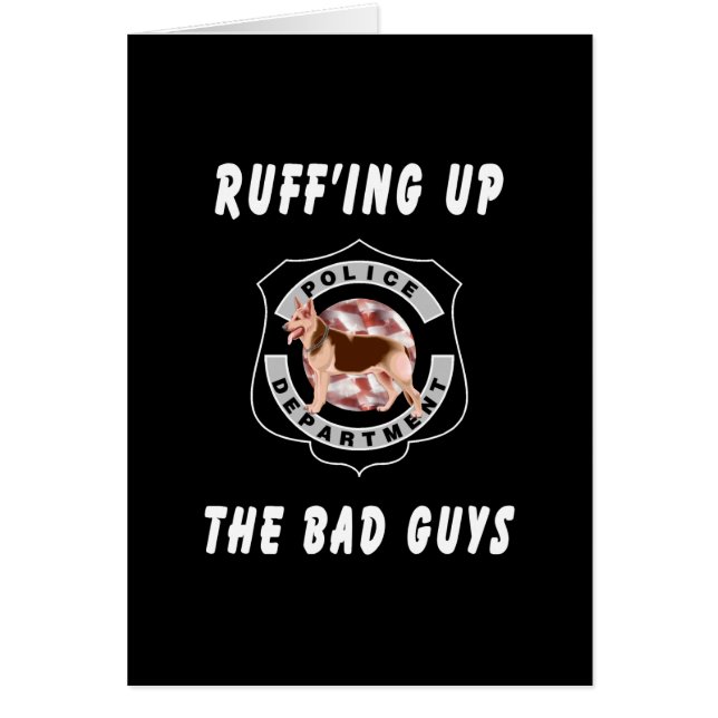 Cartão Cão de polícia K9 (Frente)