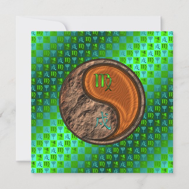 Cartão Cão de Virgem e Madeira (Frente)