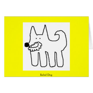 Cartão Cão irracional