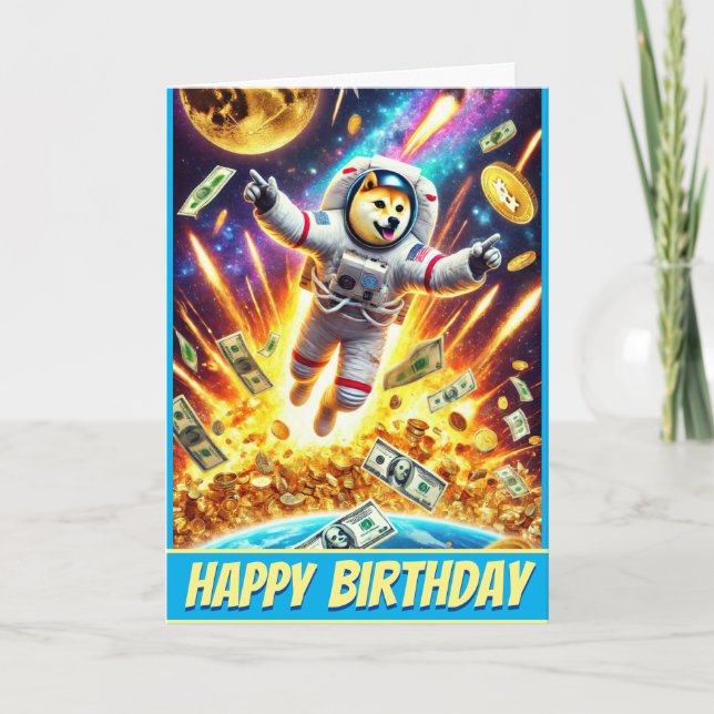 Cartão Cão ligado à lua: Explosão criptográfica (Frente)