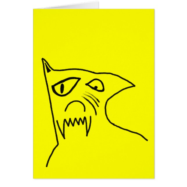 Cartão Cão louco (Frente)